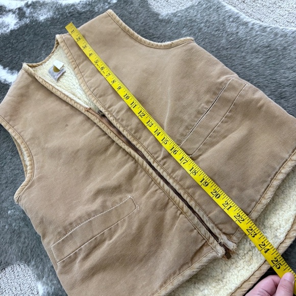 HTF Vintage 70s Sherpa Lined Carhartt Vest - Picture 11 of 12
